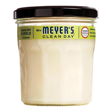 SCRUBBING BUBBLES Mrs. Meyer's Clean Day Ivory Lemon Verbena Scent Soy Air Freshener Candle 42116